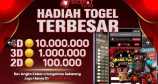 Agen Togel Resmi Terpercaya di Indonesia dengan Hadiah Terbesar