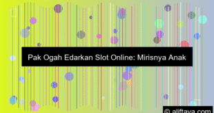 Pak Ogah Edarkan Slot Online Ke Anak Sma