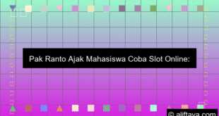 Pak Ranto Ajak Mahasiswa Coba Slot Online